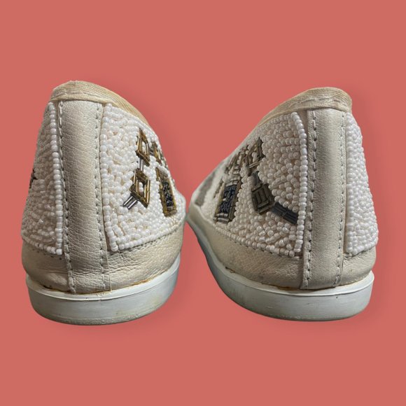 🎉 HP 🕰️ VTG RARE 90s COLORWERKS BEADED CLOCK CASUAL SNEAKERS SZ 10 - Picture 13 of 15